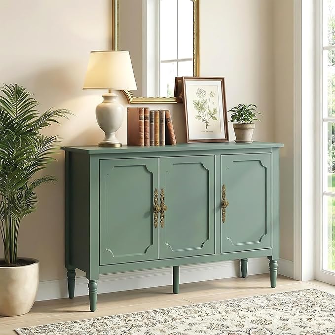 RoyalCraft Buffet Cabinet with 3 Doors, Mid-Century Modern Sideboard with by Bringyoubetterlife