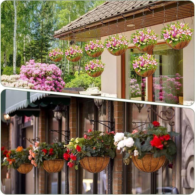 Rtteri 8 Pcs 8 Inch Hanging Baskets - Image 6