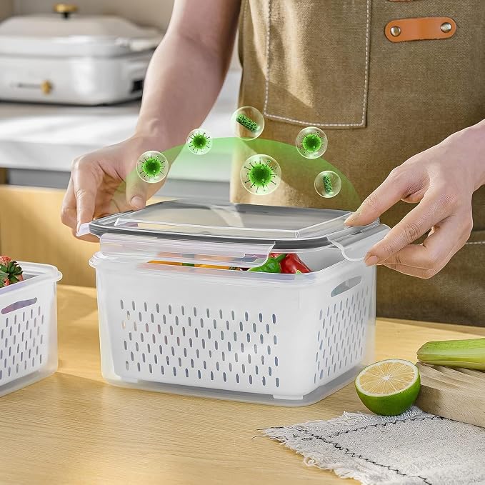 5 PCS Fruit storage Containers for Fridge - Image 8