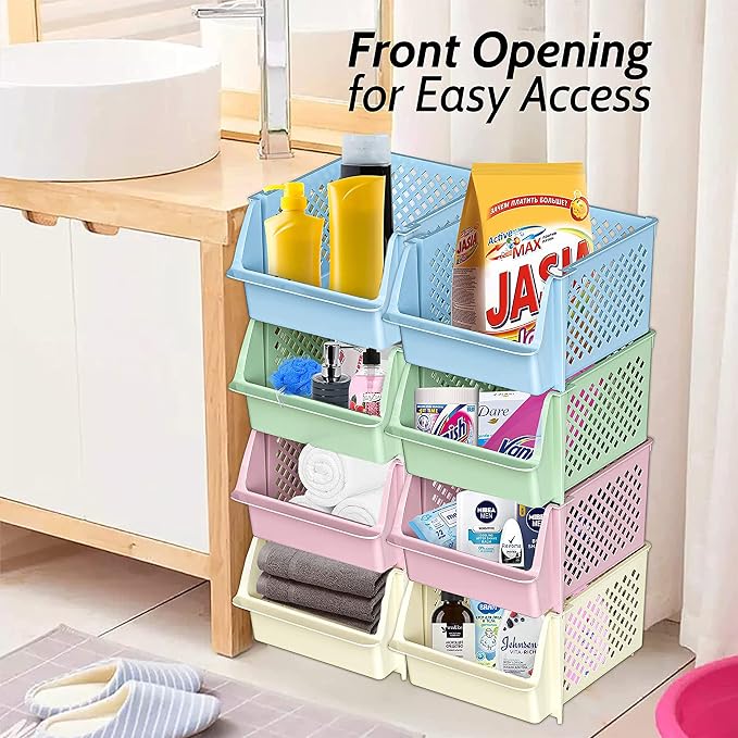 TidyFriend Stackable Storage Bins - Image 4