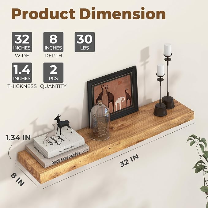 Axeman 32 inch Floating Shelves - Image 3