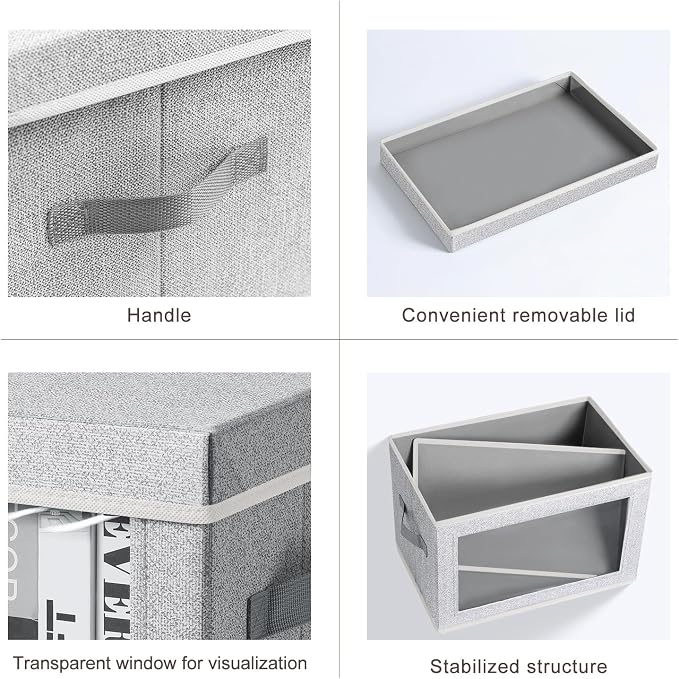 Homsorout Storage Box with Lids - Image 7