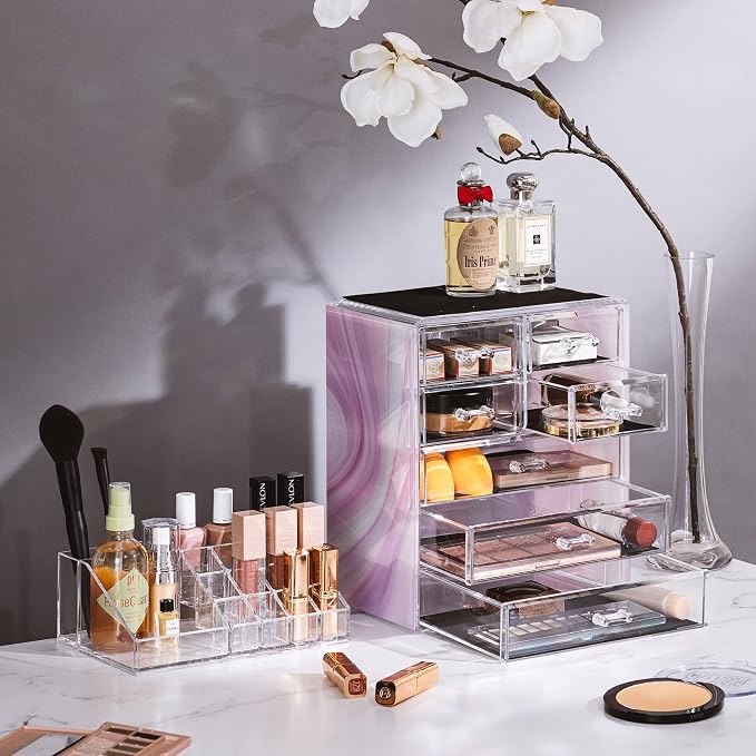 Sorbus Clear Cosmetic Makeup Organizer - Image 3