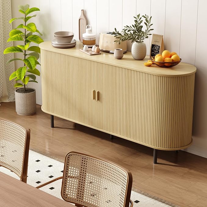 63" Sideboard Buffet Cabinet - Image 6