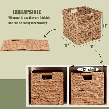 11x11in Storage Baskets 4 Pcs Storage Bins - Image 2