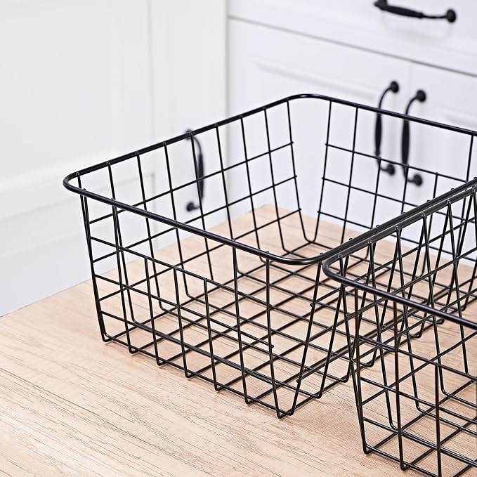 11" Upright Freezer Storage Baskets, Bathroom Organizing - Image 5