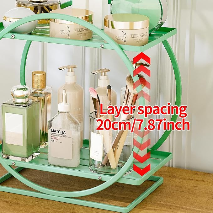 Perfume Organizer for Dresser, 2-Tier Bathroom Counter Organizers, Elegant - Image 7