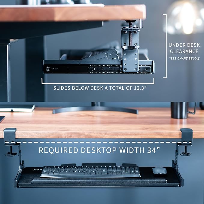 VIVO Premium Large Keyboard Tray - Image 8