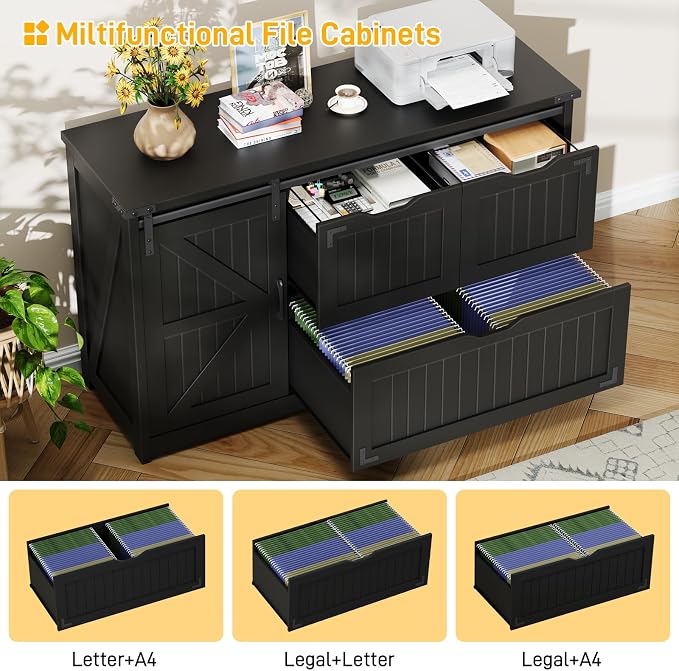 Halitaa 47.8” Farmhouse File Cabinet - Image 5