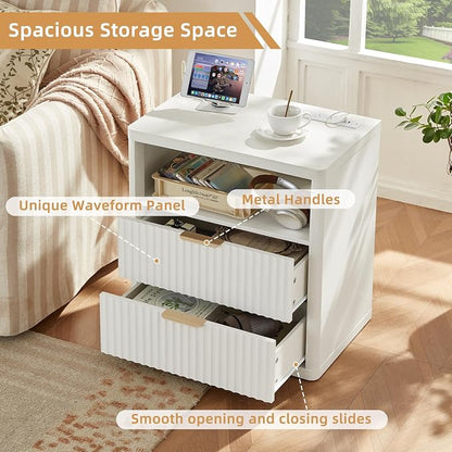 LEYAOYAO Fluted Nightstand - Image 6