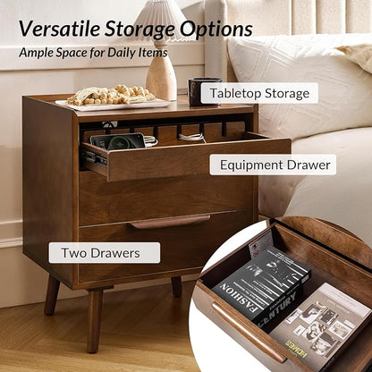 HULALA HOME 2 Drawer Nightstand - Image 4