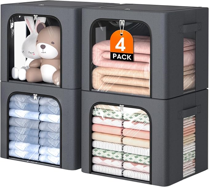 4 Pack Clothes Storage Bins by EpicTotes
