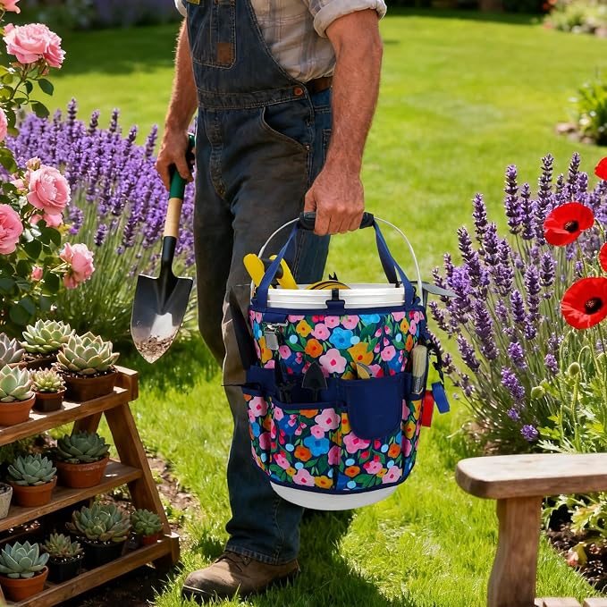 KUNN 18-Pocket Bucket Tool Organizer | Heavy-Duty 5 Gallon Bucket Caddy - Image 7