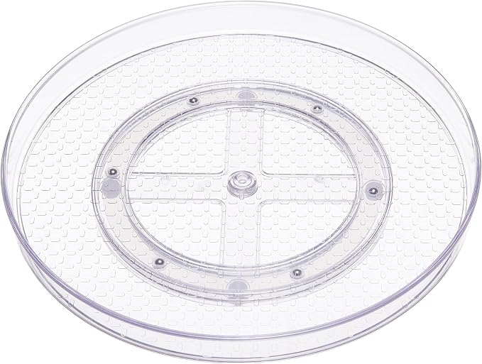 Amazon Basics Clear Lazy Susan Turntable Organizer by AmazonBasics