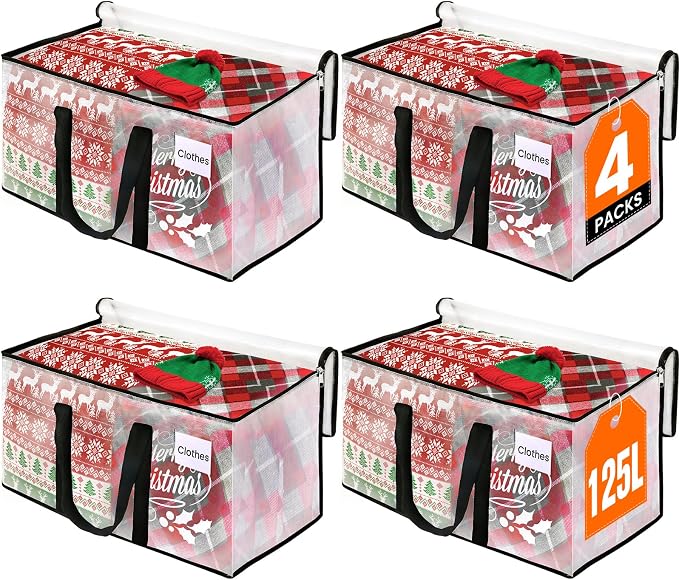 RoomHacks Clear Heavy Duty Extra Large Moving Bags, Reinforced Handle and by RoomHacks