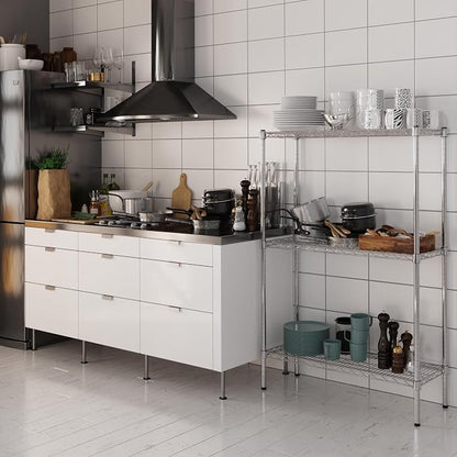 14" Deep x 36" Wide x 54" Height Wire Shelving Kit | 3-Tier | NSF Commercial - Image 2