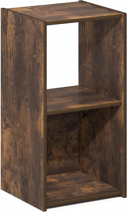 Furinno PELLI Book Shelf, 2-Cube Bookshelf - Image 6