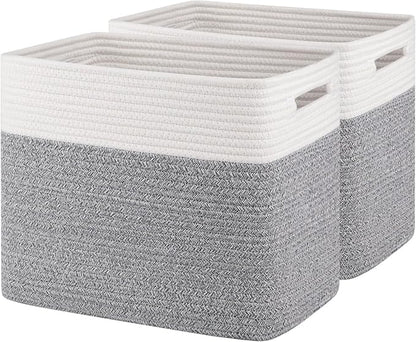 OIAHOMY Storage baskets for Shelf, Toy Storage Basket, Collapsible Storage Bins by MasterofSpaceOptimization