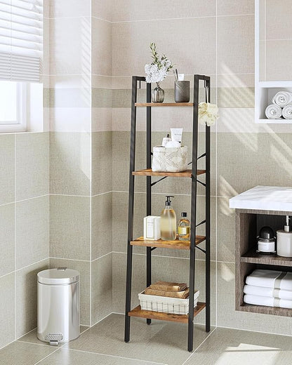 Hzuaneri Ladder Shelf, Freestanding Corner Storage Shelf | Bookcase - Image 3