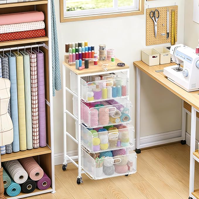 SUNALLY Rolling Kitchen Cart - Image 8