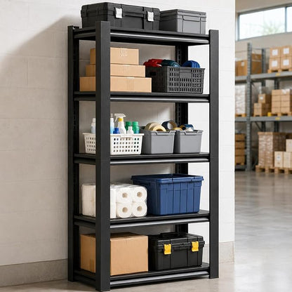 SAWJEC 5-Tier Metal Shelving, Versatile Shelf by SAWJEC