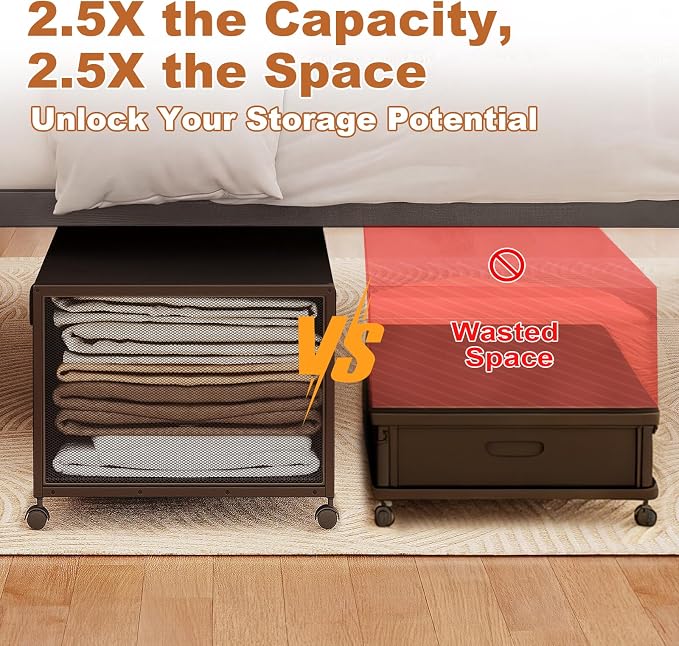Fokyfok 2 Pack Under Bed Storage - Image 4