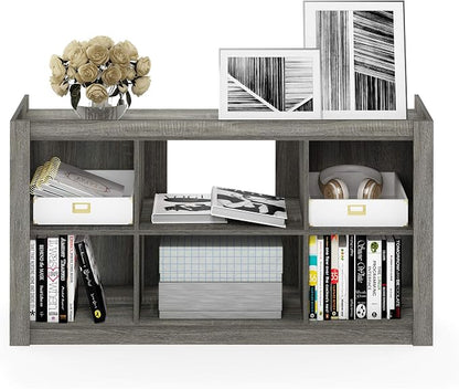 Furinno Bookcases Classic Bookshelf Storage Shelves, French Oak - Image 4