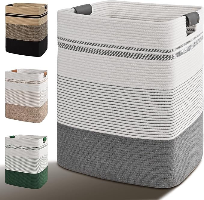 Laundry Hamper, 85L Tall Laundry Basket by Degeyoyo