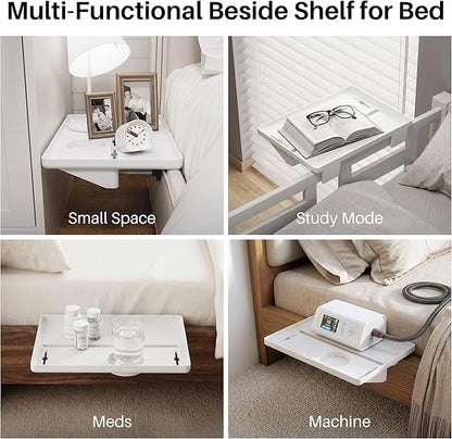 JOYMOOP Clip-On Bedside Shelf for Bunk Beds, Dorm Room Essentials, Bedside Caddy - Image 6