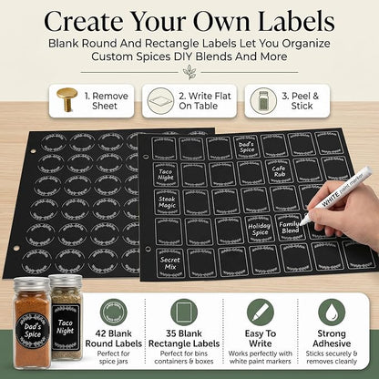 665 Spice Labels Book with A-Z Index - Image 4