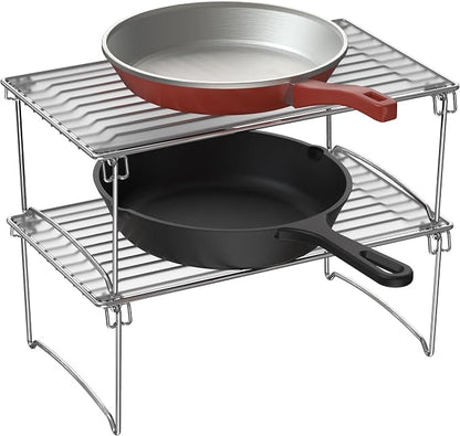 Deco Brothers Stackable Cabinet Shelf Organizer, 2 Pack - Image 3