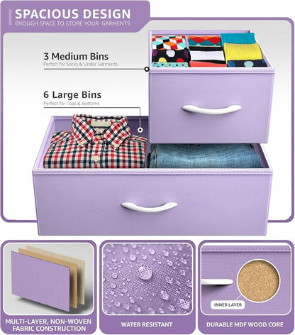 Sorbus Kids Dresser with 9 Drawers - Image 5