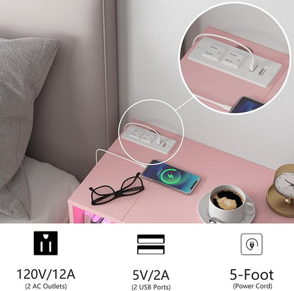 Veegle Pink Floating Nightstand - Image 4