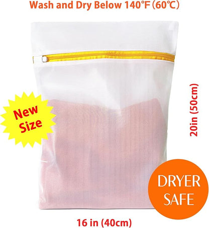 3 Pack Mesh Laundry Bags for Daily Essentials 16inx20in LAUNDRY CLUB® | Dryer - Image 2