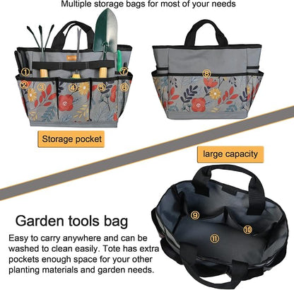MDSTOP Garden Tool Bag, Garden Tool Kit Holder Home Organizer Storage Carrier - Image 4