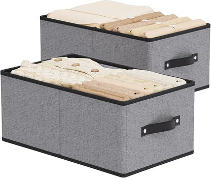 Storage Baskets with Handles, Fabric Drawer Organizers, Storage Bins by YheenLf