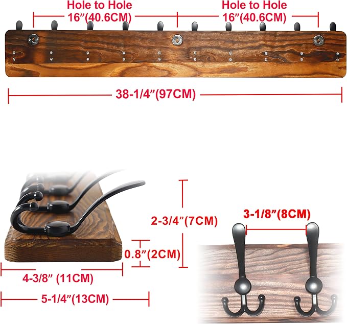 Dseap Coat Rack Wall - Image 6