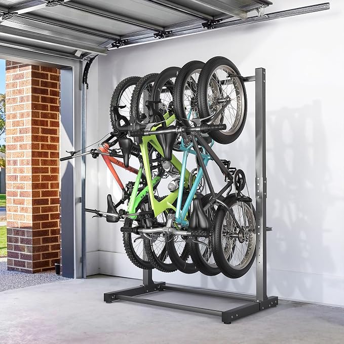 EVERHANGER Freestanding Bike Rack, Vertical Bike Rack Stand - Image 7