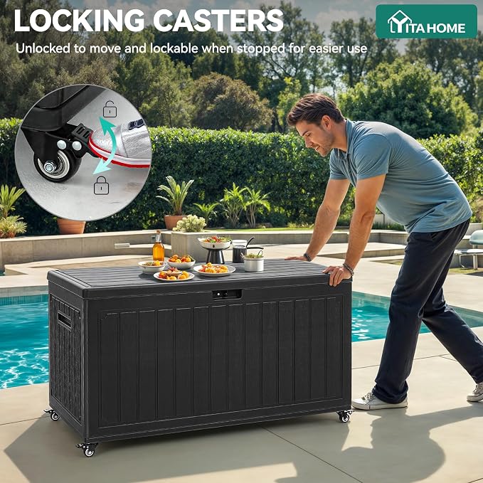 YITAHOME 90 Gallon Outdoor Storage Box - Image 3