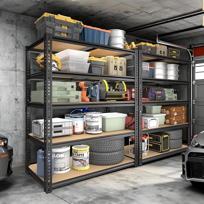 Garage Racks for Storage，5-Tier Adjustable Garage Shelving Storage Shelves - Image 2