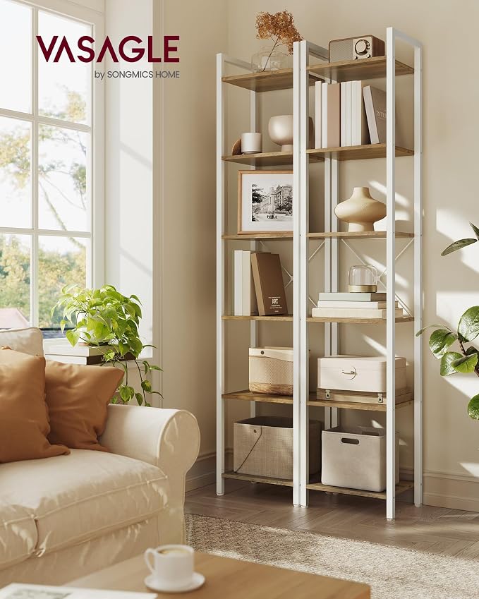 VASAGLE 6-Tier Bookshelf, Bookcase - Image 2