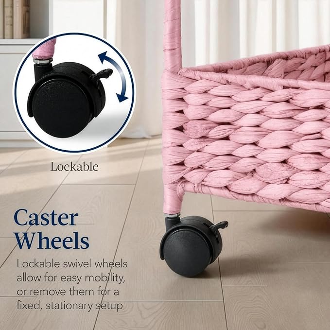Best Choice Products 3-Tier Water Hyacinth Rolling Nursery Caddy w/Wheels - Image 8