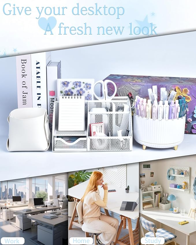 White Desk Accessories and Organizers - Image 3