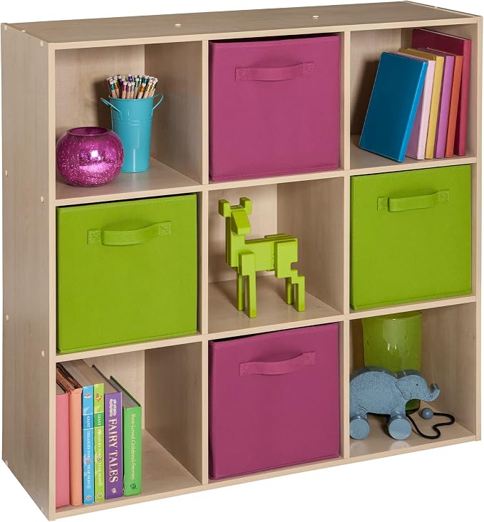 ClosetMaid Cubeicals 9 Cube Storage Shelf Organizer Bookshelf, Square Shape - Image 4