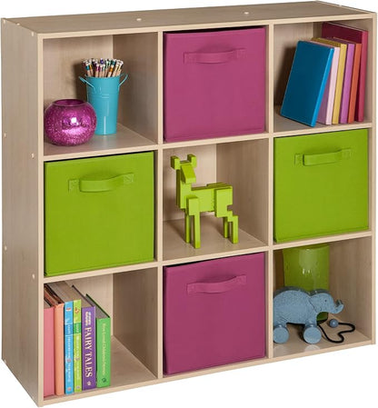 ClosetMaid Cubeicals 9 Cube Storage Shelf Organizer Bookshelf, Square Shape - Image 4