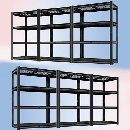 PrimeZone 40" W Heavy Duty Garage Shelving 2200 LBS 4 Tier Storage Shelves by PrimeZone