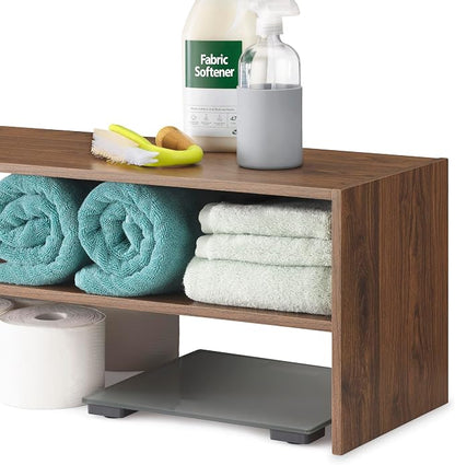 Whitmor Wood Stackable 2-Shelf Shoe Rack, 24 inches，2 Pack - Image 7