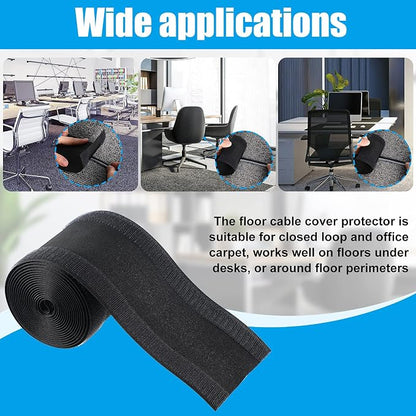 WILLBOND Carpet Cord Cover Cable Protector Floor Cover Cable Protector - Image 8