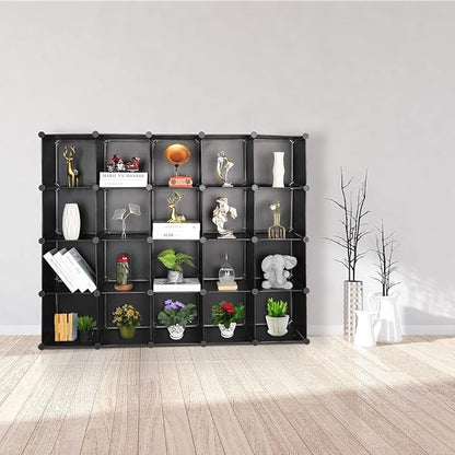 TUMUCUTE Cube Storage Organizer, DIY Plastic Closet Cabinet Modular Bookcase - Image 2