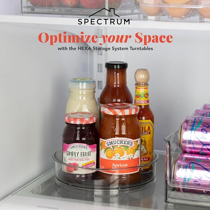 Spectrum Lazy Susan Organizer, Hexa Round Small - Image 2